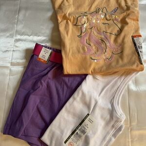 Unicorn Graphic Tee and Tank Set